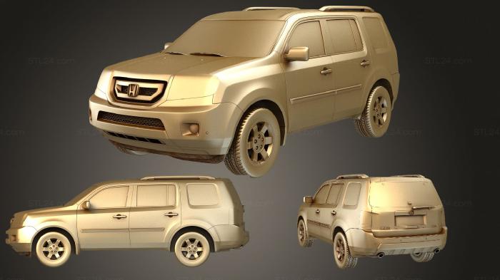 Автомобили и транспорт (Honda Pilot 2010, CARS_1866) 3D модель для ЧПУ станка